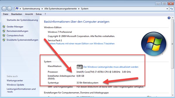 Windows 7 Ramsperre entfernen
