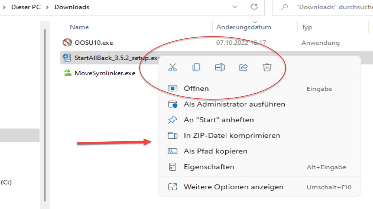 Windows 11 Taskleiste, Startmenü und Kontextmenüs wiederherstellen Windows Tools und